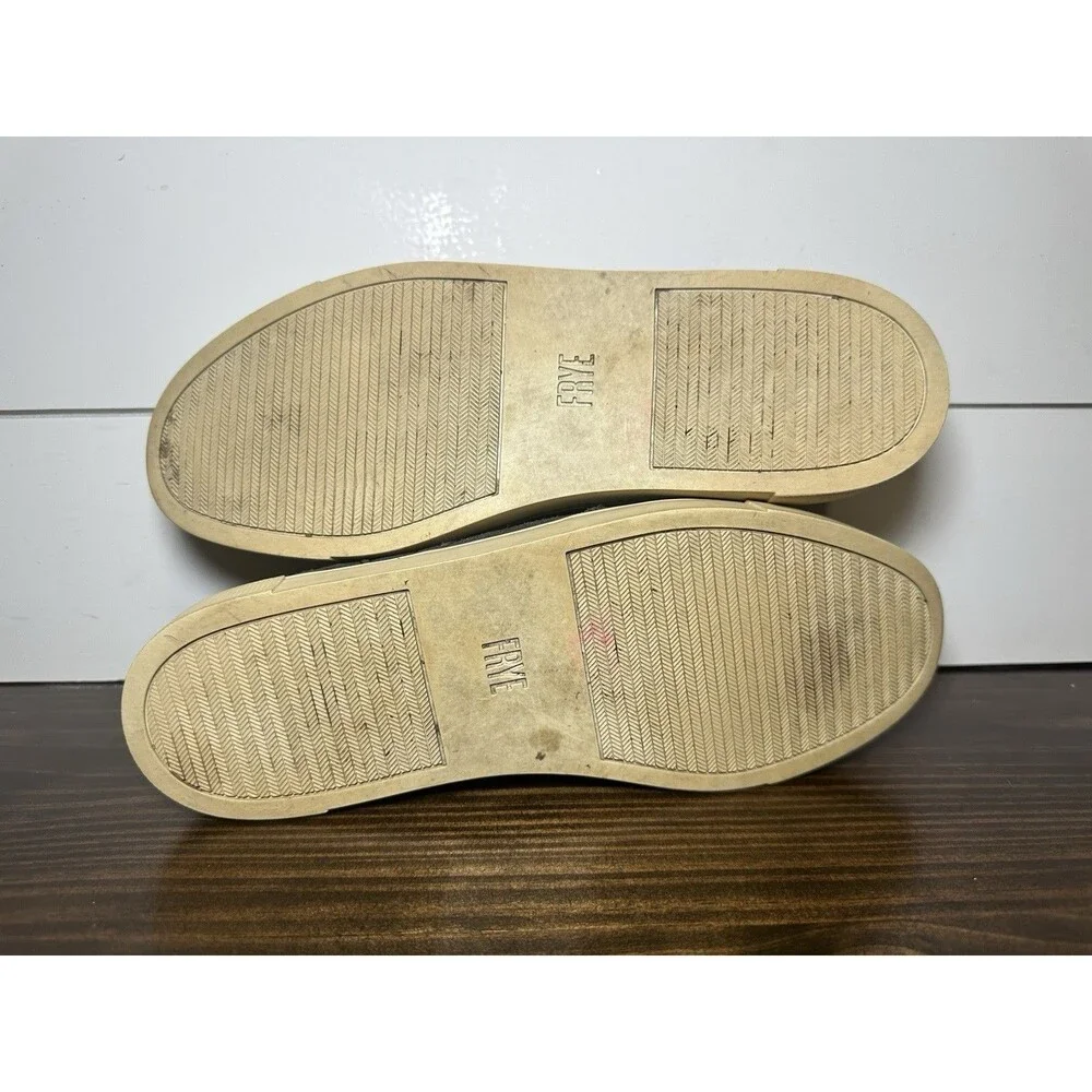 FRYE Women's Gemma Kiltie Smoke Gray Suede Slip On Sneaker Shoes US‎ 7.5